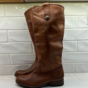 Frye Brown Leather Knee-High Boots
